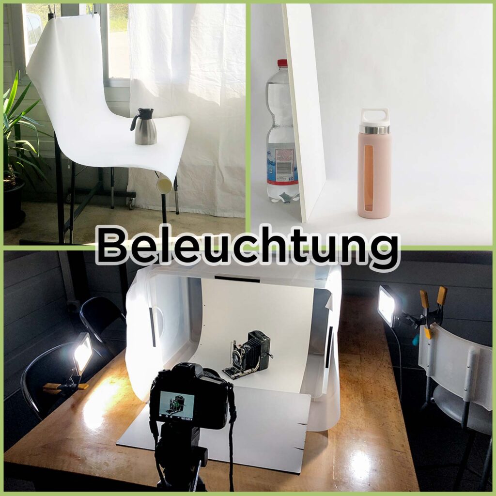 Beleuchtung in einem Fotografie Studio