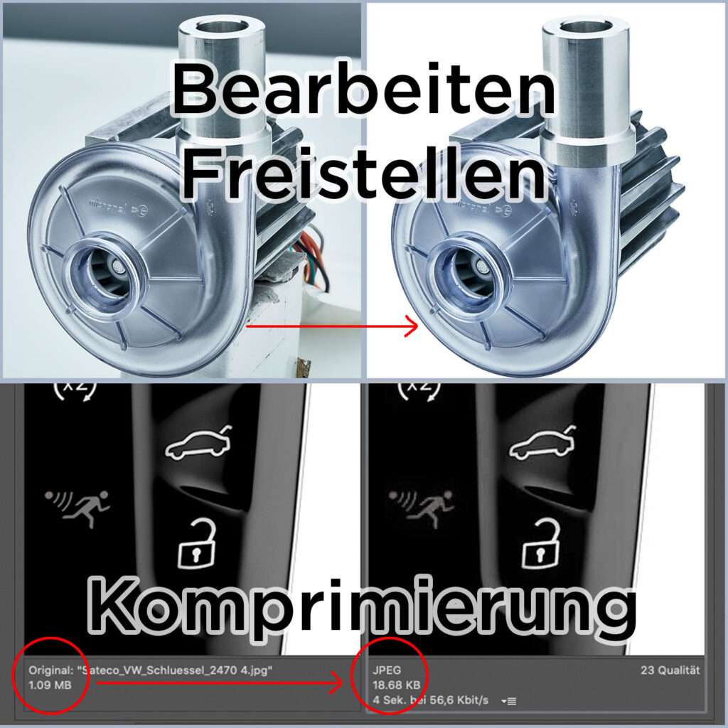 Freistellen und komprimieren