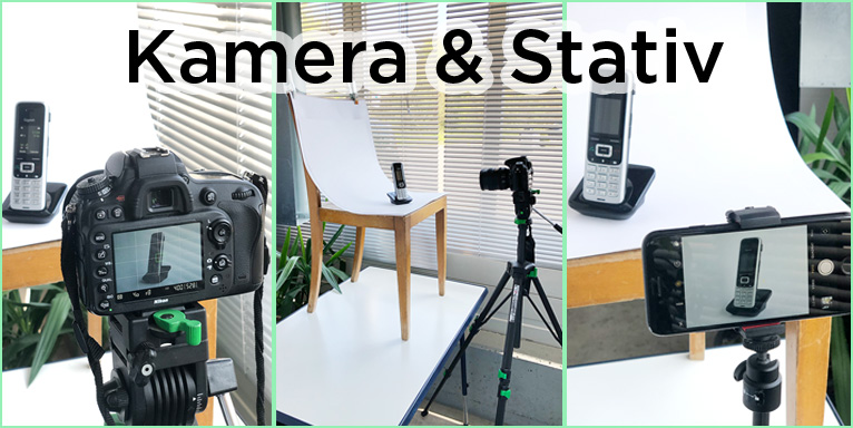 Kamera und Stativ